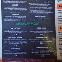 Veggie or Tempeh tacos 3.99 each at TacoLu in Jacksonville Beach