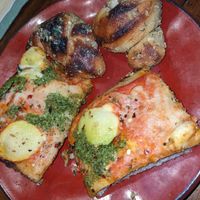 The Sicilian was still amazing reheated in the microwave. at Hot Tongue Pizza in Los Angeles