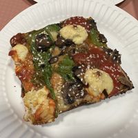 Detroit slice (gf)  at Hot Tongue Pizza in Los Angeles