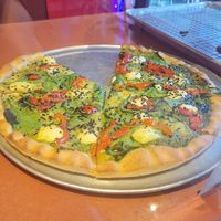 Pesto pizza at Hot Tongue Pizza in Los Angeles