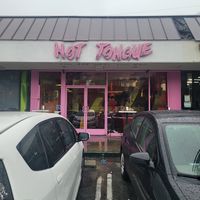 Outside at Hot Tongue Pizza in Los Angeles