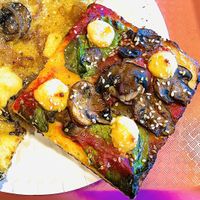 Detroit slice (GF) ✨delicious crunch!  at Hot Tongue Pizza in Los Angeles