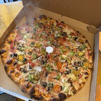Vegan build your own pizza  at Hot Tongue Pizza in Los Angeles