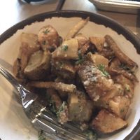 Amazing garlicky potatoes   at Meddys - Greenwich Rd in Wichita