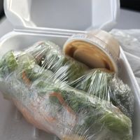 Fresh spring rolls were delicious   at Tuptim Thai Restaurant in Wichita