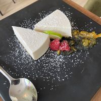 Vegan cheesecake !  at Cofu in Vancouver