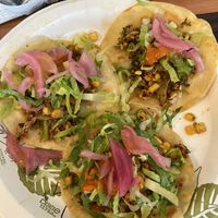Veggie tacos  at Shaka Tacoz in Captain Cook