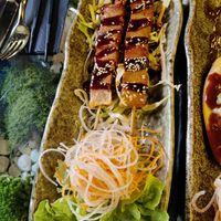 Soy skewers at Secret Garden in Munich