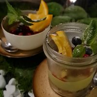 Creme Brulee and Matcha Creme Cake at Secret Garden in Munich