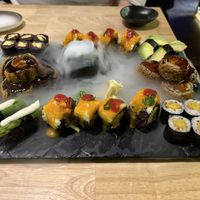 The plate for 2 people. All rolls were so tasty!  at Secret Garden in Munich