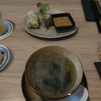 Free starters. Summer roll or miso soup   at Secret Garden in Munich