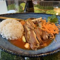 Mock duck in a sweet and sour sauce   at Secret Garden in Munich