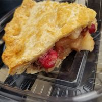 Vegan apple cranberry pie at Veggie Galaxy in Cambridge