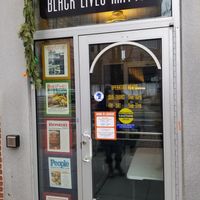 Front door #BLM at Veggie Galaxy in Cambridge