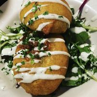 Deep fried goodness at Veggie Galaxy in Cambridge