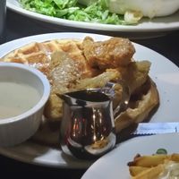 Veggie Chik'n & Waffles at Veggie Galaxy in Cambridge