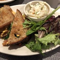 Yes to fresh greens on the side! at Veggie Galaxy in Cambridge