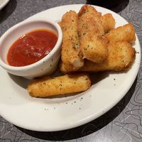 Vegan mozzarella sticks   at Veggie Galaxy in Cambridge