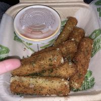 Mozzarella sticks   at Veggie Galaxy in Cambridge