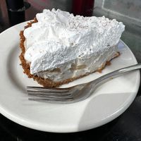 Banana cream pie  at Veggie Galaxy in Cambridge