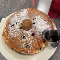 blueberry pancakes   at Veggie Galaxy in Cambridge