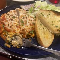 5/5!!! Blue plate lasagna, vegan. They really need to put this on their permanent menu. Could not tell it was vegan and I would bathe in the tofu ricotta. Out of this world 🪐  at Veggie Galaxy in Cambridge