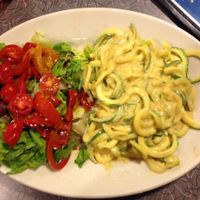 Zucchini Alfredo special at Veggie Galaxy in Cambridge