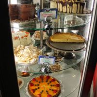 All vegan dessert case! at Veggie Galaxy in Cambridge