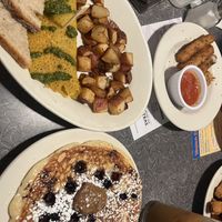 vegan omelette- not my fav get pancakes instead   at Veggie Galaxy in Cambridge