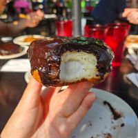 Boston cream donut at Veggie Galaxy in Cambridge