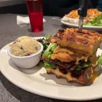 Stacked Mac at Veggie Galaxy in Cambridge