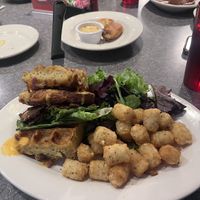 Mac and stack  at Veggie Galaxy in Cambridge