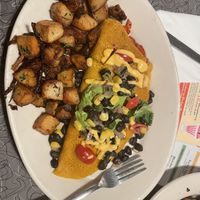 AMAZING Southwestern vegan omelette   at Veggie Galaxy in Cambridge