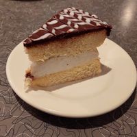 Boston cream pie at Veggie Galaxy in Cambridge