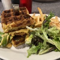 Mac ‘n stack  at Veggie Galaxy in Cambridge