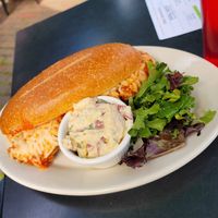 Chicken Parm sub, 5/20/24 at Veggie Galaxy in Cambridge