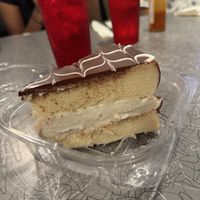 Boston cream pie  at Veggie Galaxy in Cambridge