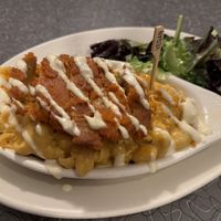 Vegan buffalo Mac n cheesee  at Veggie Galaxy in Cambridge