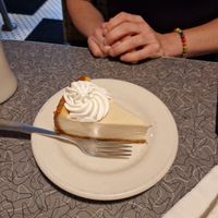 Vegan new york cheesecake at Veggie Galaxy in Cambridge
