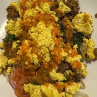 Breakfast bowl with tofu scramble   at Veggie Galaxy in Cambridge