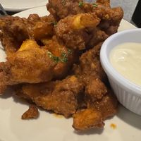 Buffalo cauliflower wings  at Veggie Galaxy in Cambridge