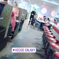 The restaurant at Veggie Galaxy in Cambridge
