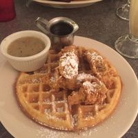 Chicken & Waffles  at Veggie Galaxy in Cambridge