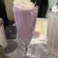 Ube frappe  at Veggie Galaxy in Cambridge