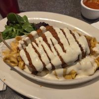 Buffalo Mac and cheese! at Veggie Galaxy in Cambridge