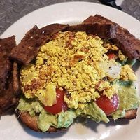Scrambled tofu at Veggie Galaxy in Cambridge