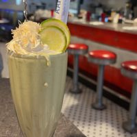 Key lime frappe   at Veggie Galaxy in Cambridge