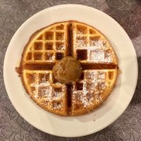 Vegan waffle at Veggie Galaxy in Cambridge