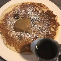 Choc chip pancake (vegan) at Veggie Galaxy in Cambridge