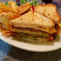 Her Majesty "The Club Sandwich" at Veggie Galaxy in Cambridge